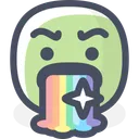 Free Rainbow Emoji Smiley Icon