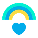 Free Love Marriage Rainbow Icon
