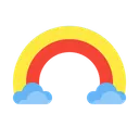 Free Rainbow Weather Cloud Icon