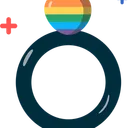 Free Ring Heart Flag Icono