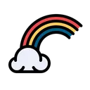 Free Rainbow  Icon