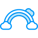 Free Rainbow Weather Cloud Icon