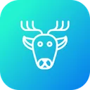 Free Raindeer Noel Cerf Icon