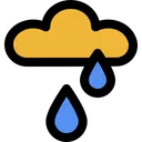Free Raindrop Rain Cloud Icon