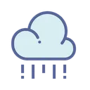 Free Raining Cloud Weather Icon