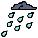 Free Raining Monsoon Danger Icon