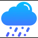 Free Rainy Rain Cloud Icon