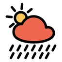 Free Rain Cloud Sun Icon