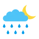 Free Rainy Night Rain Night Icon