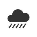 Free Rainy Cloud Forecast Icon