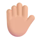 Free Hand Color Medium Light Icon