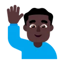 Free Raising Hand Flat Icon