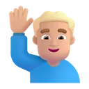Free Raising Hand Color Icon