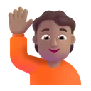 Free Raising Hand Color Icon