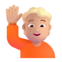 Free Raising Hand Color Icon
