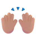 Free Hands Color Medium Light Icon