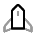 Free Rakete Raumschiff Start Symbol