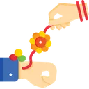 Free Rakhi On Hand Rakshabandhan Festival Icon