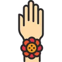 Free Rakhi On Hand  Icon