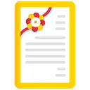 Free Rakshabandhan Greeting Card Letter Message Icon