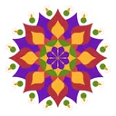 Free Rangoli Rangoli Design Welcome Rangoli Icon