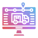 Free Rastreamento Entrega Logistica Ícone