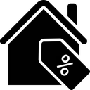 Free Real Estate Discount Sale Offer Icon