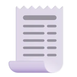 Free Receipt Emoji Icon