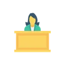 Free Reception Desk Table Icon