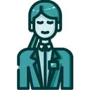 Free Receptionist Woman Avatar Icon