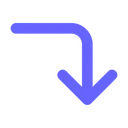 Free Rechts Unten Abbiegen Rechts Unten Abbiegen Symbol