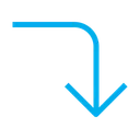 Free Rechts abbiegen  Symbol