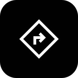 Free Rechtskurve  Symbol