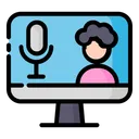 Free Recording Microphone Camera Icon