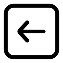 Free Rectangle Arrow Left Icon