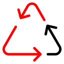 Free Recycle Refresh Arrows Icon