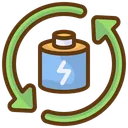 Free Recycle Battery Eco Icon