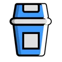 Free Trash Garbage Bin Icon