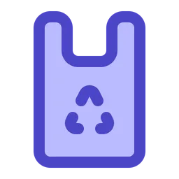 Free Recycled Plastic Bag  Icon