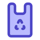 Free Recycled Plastic Bag  Icon