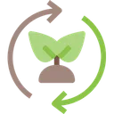 Free Leaves Recycle Ecology And Environment Icon