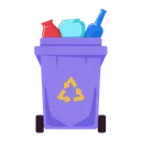 Free Recycling bin  Icon