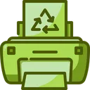 Free Recyclingpapier Drucker Drucken Icon