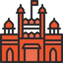 Free Red Fort Fort National Building Icon