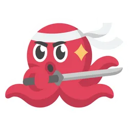 Free Red Octopus  Icon