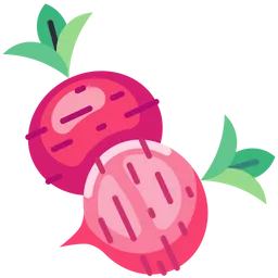 Free Red Radish  Icon