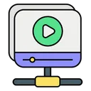 Free Red De Video Video Conexion De Video Icon