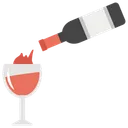 Free Red Wine Champagne Popping Icon
