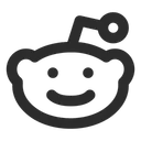 Free Reddit Social Media Logo Icon