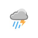 Free Regen Donner Wetter Symbol